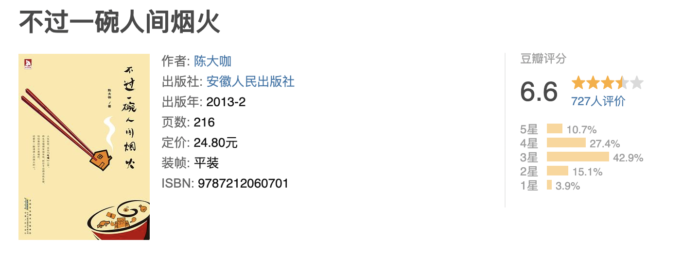 不过一碗人间烟火