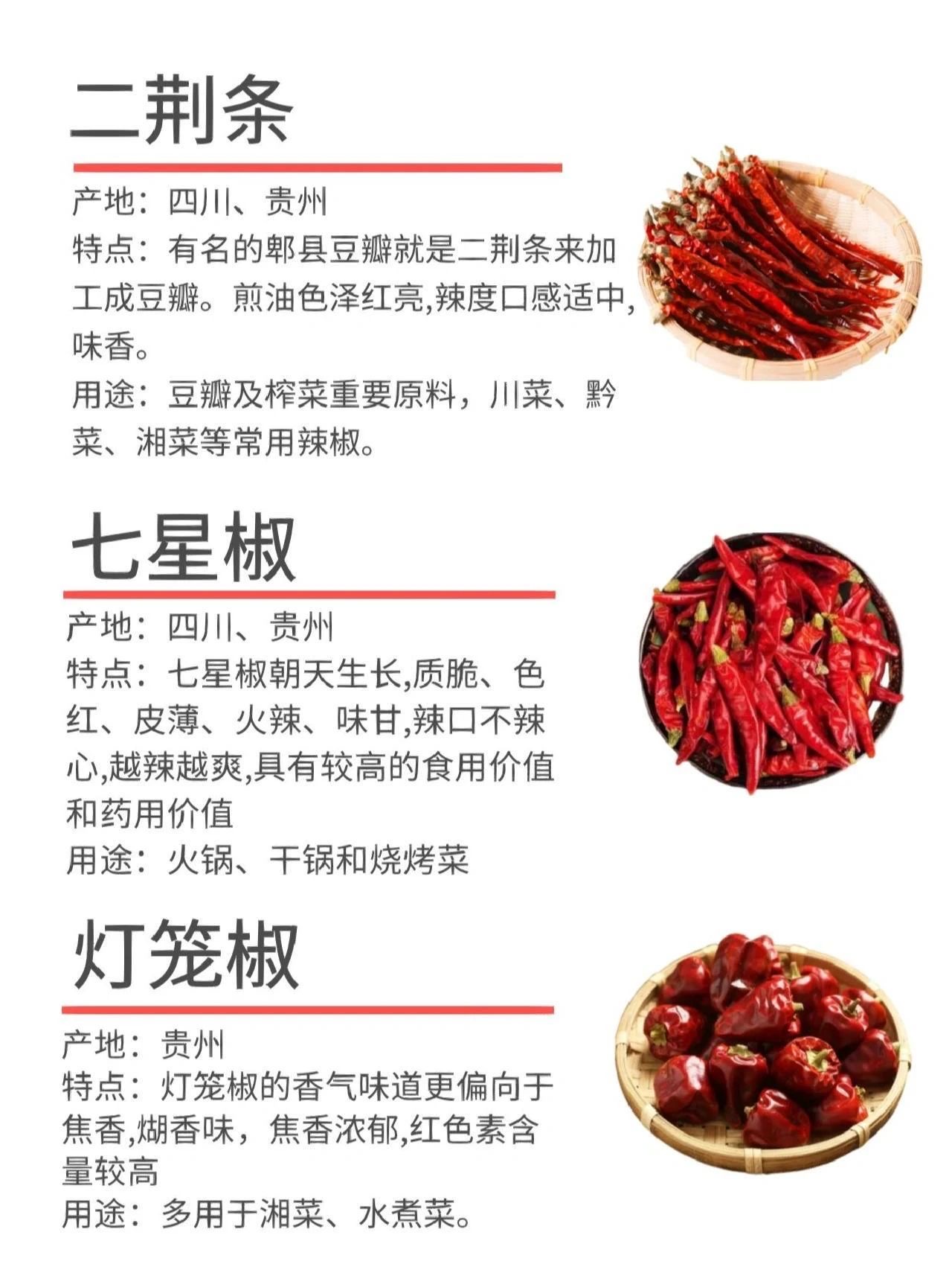 二荆条、七星椒、灯笼椒